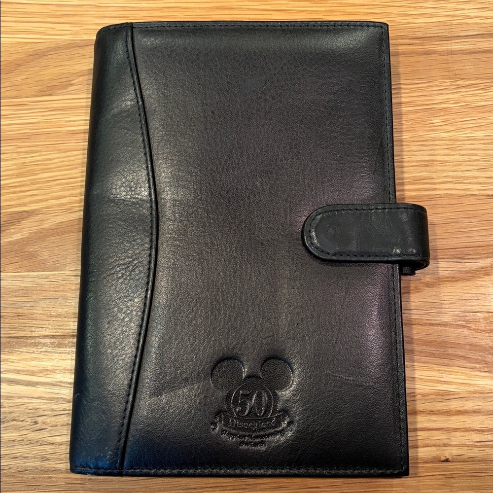 Disneyland 50th Anniversary Happiest Homecoming Faux Leather Folio Promo Item